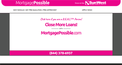 Desktop Screenshot of mortgagepossible.com